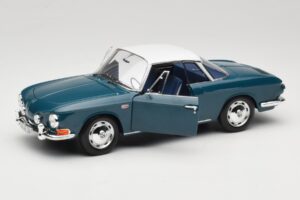 Volkswagen Karmann Ghia Type 34 1500 Sea Blue Norev 1:18 188646 Metal — zdjęcie 2 z 8