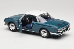 Volkswagen Karmann Ghia Type 34 1500 Sea Blue Norev 1:18 188646 Metal — zdjęcie 5 z 8