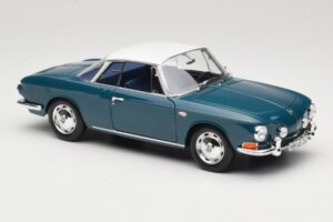 Volkswagen Karmann Ghia Type 34 1500 Sea Blue Norev 1:18 188646 Metal — zdjęcie 6 z 8
