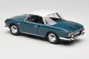 Volkswagen Karmann Ghia Type 34 1500 Sea Blue Norev 1:18 188646 Metal — zdjęcie 7 z 8