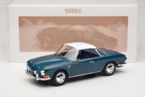 Volkswagen Karmann Ghia Type 34 1500 Sea Blue Norev 1:18 188646 Metal — zdjęcie 8 z 8