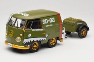 Volkswagen Kool Kombi Army Fighter Green Solido 1:18 S1810901 Metal — zdjęcie 2 z 8