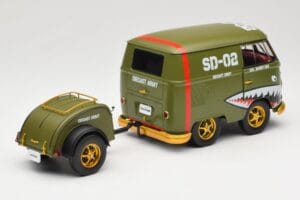Volkswagen Kool Kombi Army Fighter Green Solido 1:18 S1810901 Metal — zdjęcie 3 z 8
