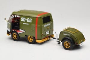 Volkswagen Kool Kombi Army Fighter Green Solido 1:18 S1810901 Metal — zdjęcie 5 z 8