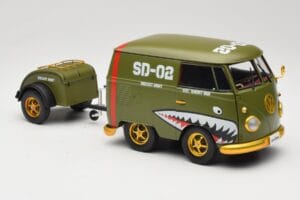 Volkswagen Kool Kombi Army Fighter Green Solido 1:18 S1810901 Metal — zdjęcie 6 z 8