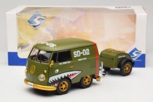 Volkswagen Kool Kombi Army Fighter Green Solido 1:18 S1810901 Metal — zdjęcie 8 z 8