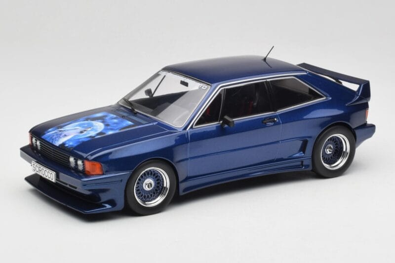 Volkswagen Rieger Scirocco Mk1 GTO Niebieski MCG 1:18 MCG18448 Metal