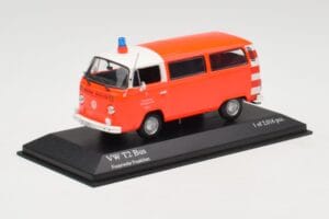 Volkswagen T2 Bus Fire Department Frankfurt Minichamps 1:43 400053091 Metal — zdjęcie 2 z 4