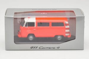Volkswagen T2 Bus Straż Pożarna Frankfurt Czerwone Zderzaki Minichamps 1:43 400053091-V1 Metal — zdjęcie 4 z 4