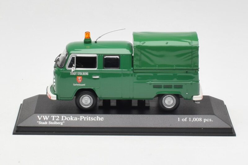 Volkswagen T2b Double Cab Flatbed Stadt Solberg Minichamps 1:43 400053261 Metal