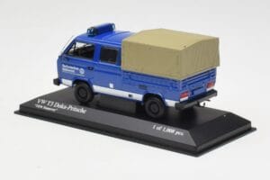 Volkswagen T3 Double Cab Flatbed THW Hannover Minichamps 1:43 400055290 Metal — zdjęcie 3 z 4