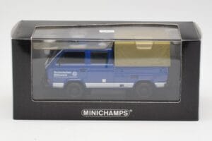 Volkswagen T3 Double Cab Flatbed THW Hannover Minichamps 1:43 400055290 Metal — zdjęcie 4 z 4