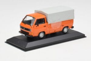 Volkswagen T3 Flatbed Pomarańczowy Minichamps 1:43 400055200 Metal — zdjęcie 2 z 4