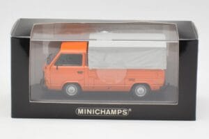 Volkswagen T3 Flatbed Pomarańczowy Minichamps 1:43 400055200 Metal — zdjęcie 4 z 4