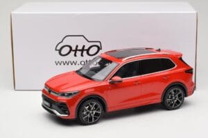 Volkswagen Tiguan eTSI R-Line Persimmon Red Metallic Otto 1:18 OT489 Żywica — zdjęcie 6 z 6