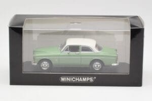 Volvo 121 Amazon Jasnozielony i Biały Minichamps 1:43 430171005 Metal — zdjęcie 4 z 4