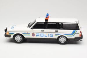 Volvo 240 GL Kombi Polis Sweden Minichamps 1:18 155171480 Metal — zdjęcie 3 z 6