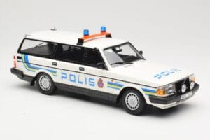 Volvo 240 GL Kombi Polis Sweden Minichamps 1:18 155171480 Metal — zdjęcie 4 z 6