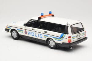 Volvo 240 GL Kombi Polis Sweden Minichamps 1:18 155171480 Metal — zdjęcie 5 z 6