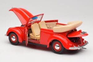 Volkswagen Kabriolet Ruby Czerwony Maisto 1:18 32826 Metal — zdjęcie 5 z 8