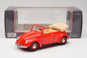 Volkswagen Kabriolet Ruby Czerwony Maisto 1:18 32826 Metal — zdjęcie 8 z 8