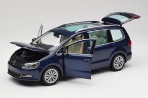 Volkswagen Sharan 7N Shadow Niebieski Metalik Minichamps 1:18 110051100 Metal — zdjęcie 2 z 8