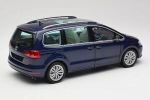Volkswagen Sharan 7N Shadow Niebieski Metalik Minichamps 1:18 110051100 Metal — zdjęcie 3 z 8