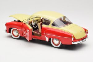 Wartburg 311 Coupe Czerwony & Beige Revell 1:18 08418 Metal — zdjęcie 5 z 8