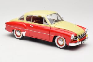Wartburg 311 Coupe Czerwony & Beige Revell 1:18 08418 Metal — zdjęcie 6 z 8