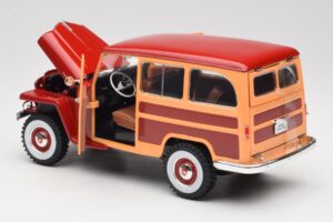 Willys Jeep Station Wagon Czerwony Road Signature 1:18 92858 Metal — zdjęcie 5 z 8