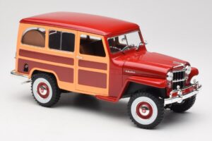 Willys Jeep Station Wagon Czerwony Road Signature 1:18 92858 Metal — zdjęcie 6 z 8
