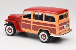 Willys Jeep Station Wagon Czerwony Road Signature 1:18 92858 Metal — zdjęcie 7 z 8