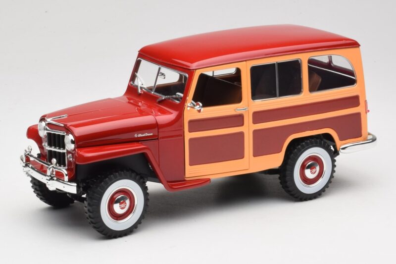 Willys Jeep Station Wagon Czerwony Road Signature 1:18 92858 Metal