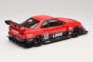 Nissan Skyline ER34 LB Super Silhouette Active Red GT Spirit 1:18 GT570 Żywica — zdjęcie 2 z 6