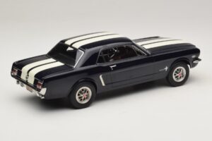 Ford Mustang Nightmist Blue Norev 1:18 182805 Metal — zdjęcie 2 z 6