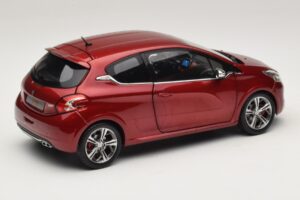 Peugeot 208 GTI Rubis Red Norev 1:18 184700 Metal — zdjęcie 3 z 8