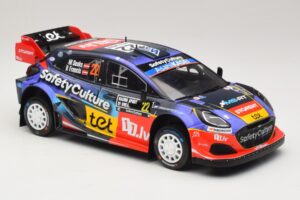 Ford Puma Rally1 #22 M. Sesks / R. Francis Rally Sweden 2025 IXO 1:18 18RMC240 Metal — zdjęcie 4 z 6