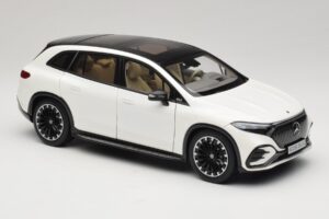 Mercedes EQS SUV X296 Manufaktur Diamond White NZG 1:18 B66960590 Metal — zdjęcie 6 z 8
