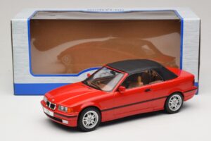 BMW 3 Series E36 Kabriolet Czerwony MCG 1:18 MCG18317 Metal — zdjęcie 7 z 7