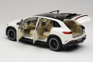 Mercedes EQS SUV X296 Manufaktur Diamond White NZG 1:18 B66960590 Metal — zdjęcie 5 z 8