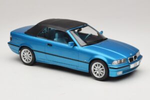 BMW 3 Series E36 Kabriolet Niebieski Metaliczny MCG 1:18 MCG18319 Metal — zdjęcie 5 z 7