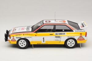 Audi Quattro #1 W. Rohrl / C. Geistdorfer Rally Monte Carlo Winner 1984 Minichamps 1:18 A5-5894 Metal — zdjęcie 3 z 6
