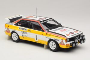 Audi Quattro #1 W. Rohrl / C. Geistdorfer Rally Monte Carlo Winner 1984 Minichamps 1:18 A5-5894 Metal — zdjęcie 4 z 6