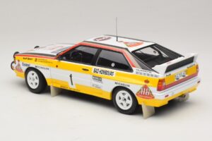Audi Quattro #1 W. Rohrl / C. Geistdorfer Rally Monte Carlo Winner 1984 Minichamps 1:18 A5-5894 Metal — zdjęcie 5 z 6