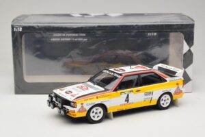 Audi Quattro A2 #4 W. Rohrl / C. Geistdorfer Rally Portugal 1984 Minichamps 1:18 153841104 Metal — zdjęcie 6 z 6