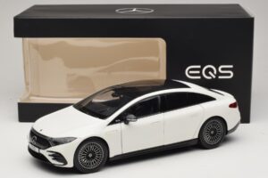 Mercedes EQS V297 Manufaktur Opalite White NZG 1:18 B66961049 Metal — zdjęcie 8 z 8