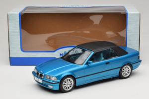 BMW 3 Series E36 Kabriolet Niebieski Metaliczny MCG 1:18 MCG18319 Metal — zdjęcie 7 z 7