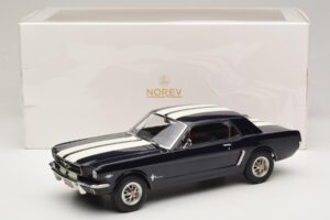 Ford Mustang Nightmist Blue Norev 1:18 182805 Metal — zdjęcie 6 z 6