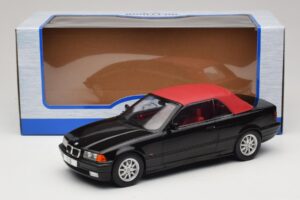 BMW 3 Series E36 Kabriolet Czarny MCG 1:18 MCG18318 Metal — zdjęcie 7 z 7