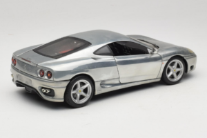 Ferrari 360 Modena Chromowane Srebro Hot Wheels 1:18 27774 Metal — zdjęcie 3 z 8